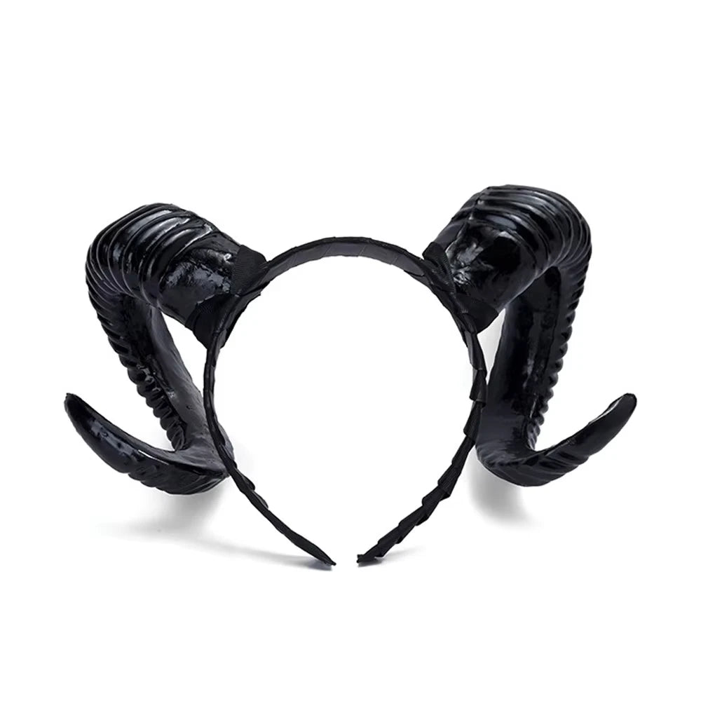 Serre-Tête Cornes de Bélier – Accessoire Démon – vue 9