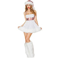 Robe Bonhomme de Neige Sexy Blanche Femme