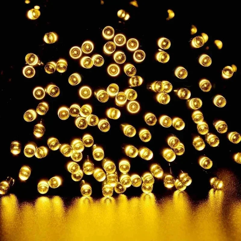 Guirlande lumineuse LED solaire extérieur Noël – vue 2