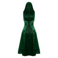 Robe Vampire Médiévale à Capuche en Satin – vue 8