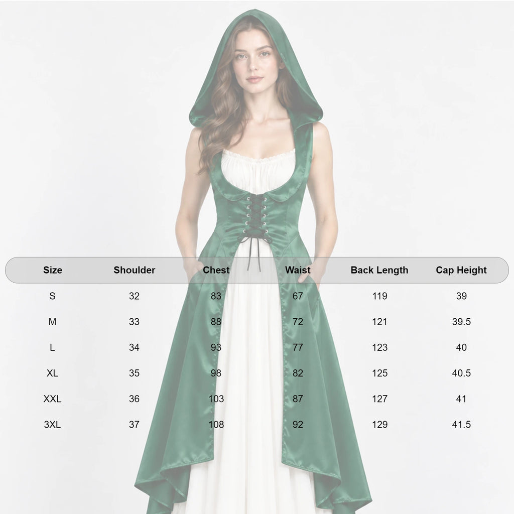 Robe Vampire Médiévale Fendue – vue 5