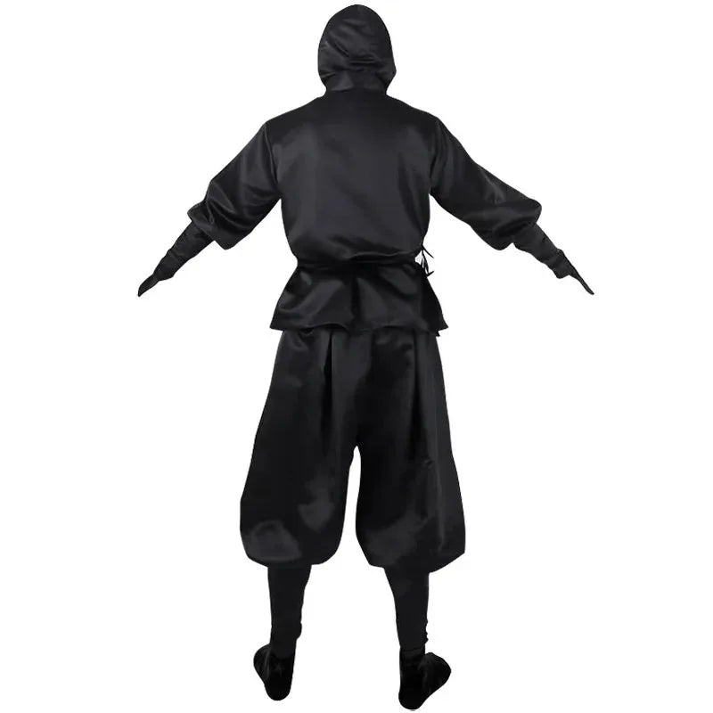 Déguisement Ninja Noir et Blanc Homme – vue 3
