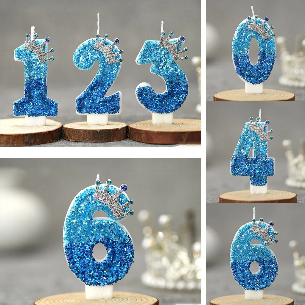 Bougie Topper Gâteau Chiffre 2 Lumineuse