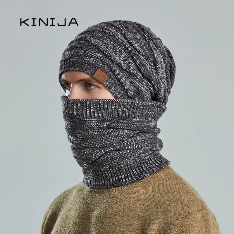 Ensemble Bonnet et Écharpe Tricoté - Hiver Chaud – vue 4