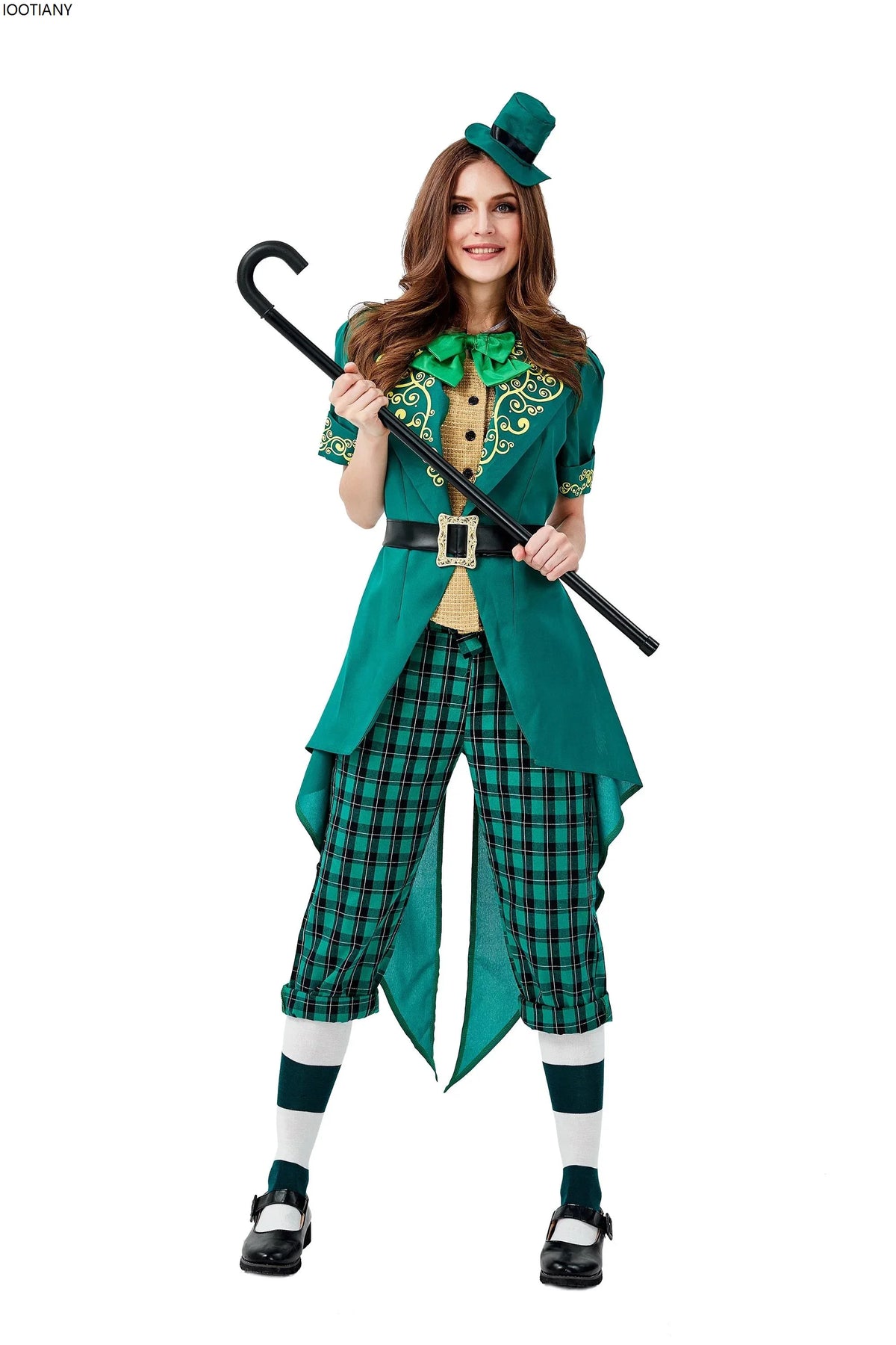 Déguisement Lutin Vert Femme – Robe et Chapeau – vue 2