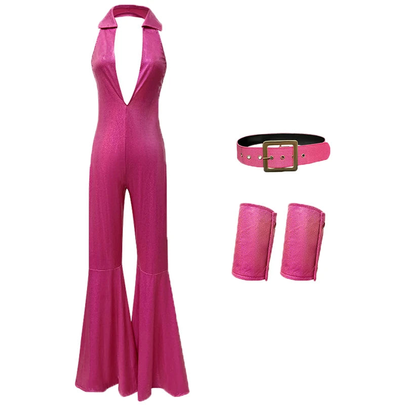 Body Hippie Années 70 Sexy avec Ceinture – vue 6