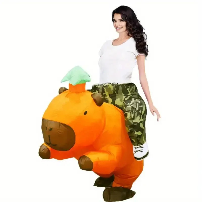 Déguisement Gonflable Animal Adulte – Requin, Dinosaure, Capybara – vue 8