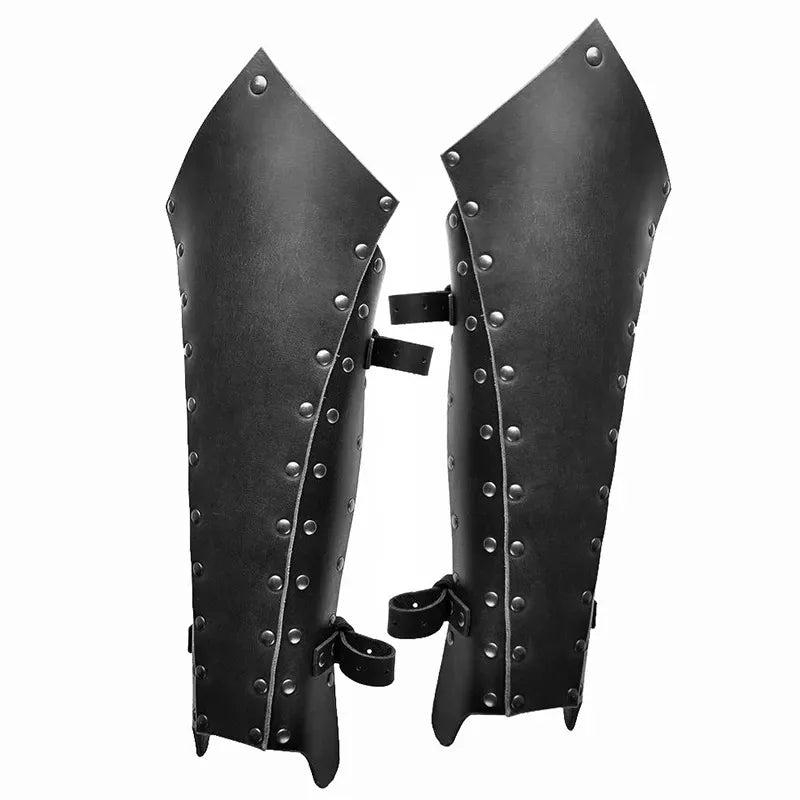 Jambières Chevalier Viking en Simili Cuir – vue 4