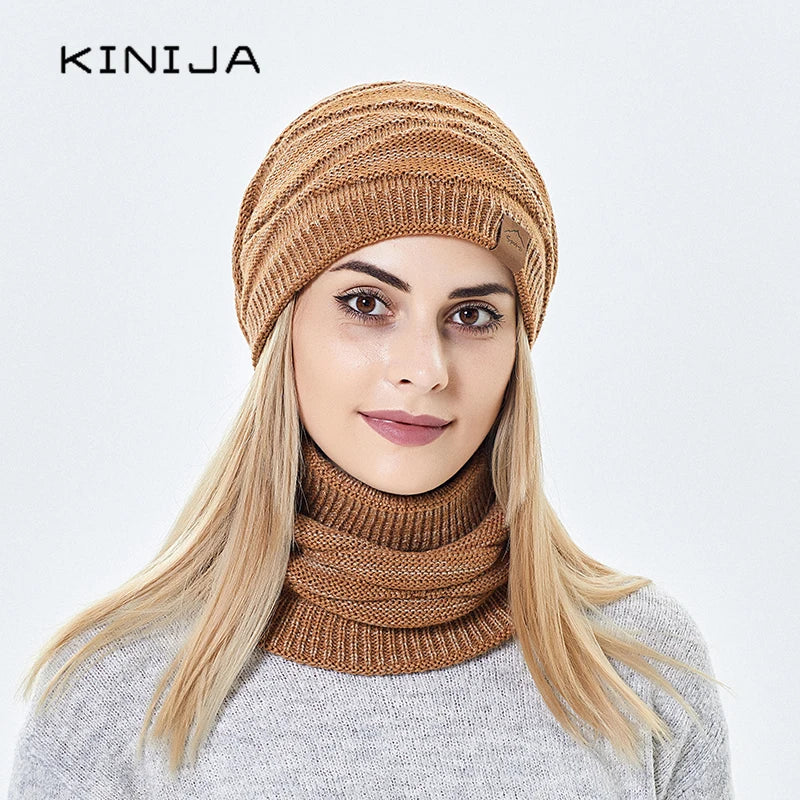 Ensemble Bonnet et Écharpe Tricoté - Hiver Chaud – vue 6