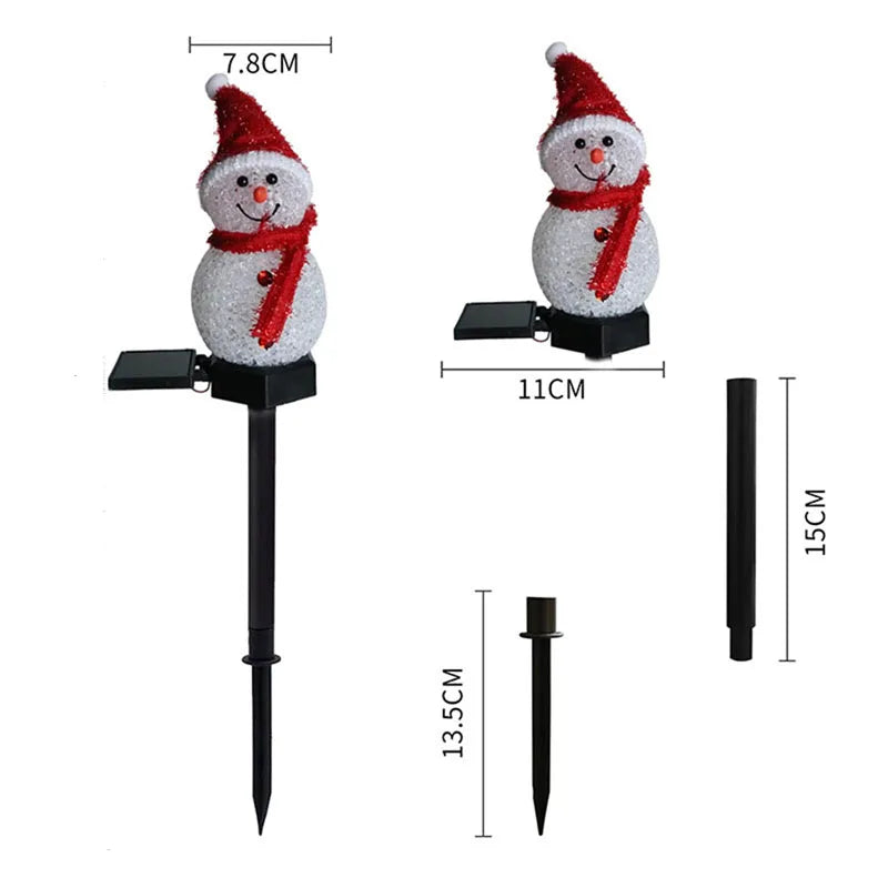 Guirlande lumineuse LED solaire d'extérieur Noël – vue 2