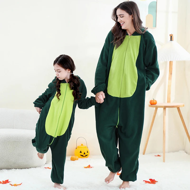 Combinaison Dragon Rouge Famille – Kigurumi à Capuche – vue 8