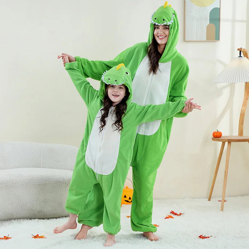 Combinaison Dragon Rouge Famille – Kigurumi à Capuche – vue 7