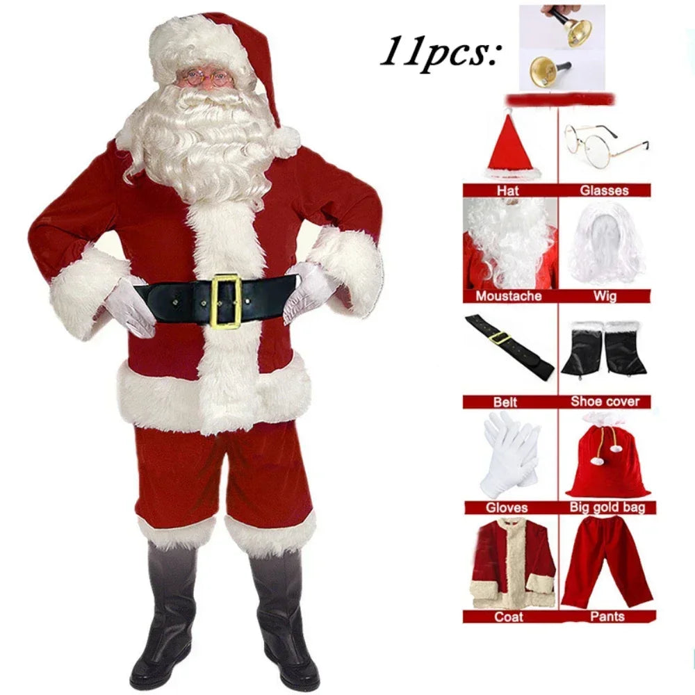 Costume Père Noël Deluxe Homme – vue 6
