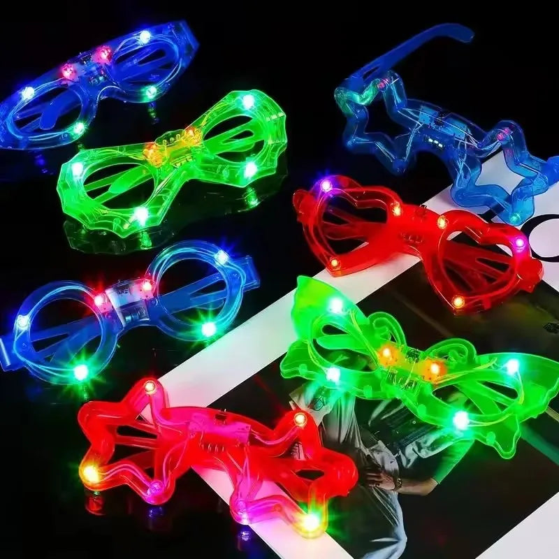 Lot de 6 Lunettes LED Lumineuses – Formes Variées – vue 4
