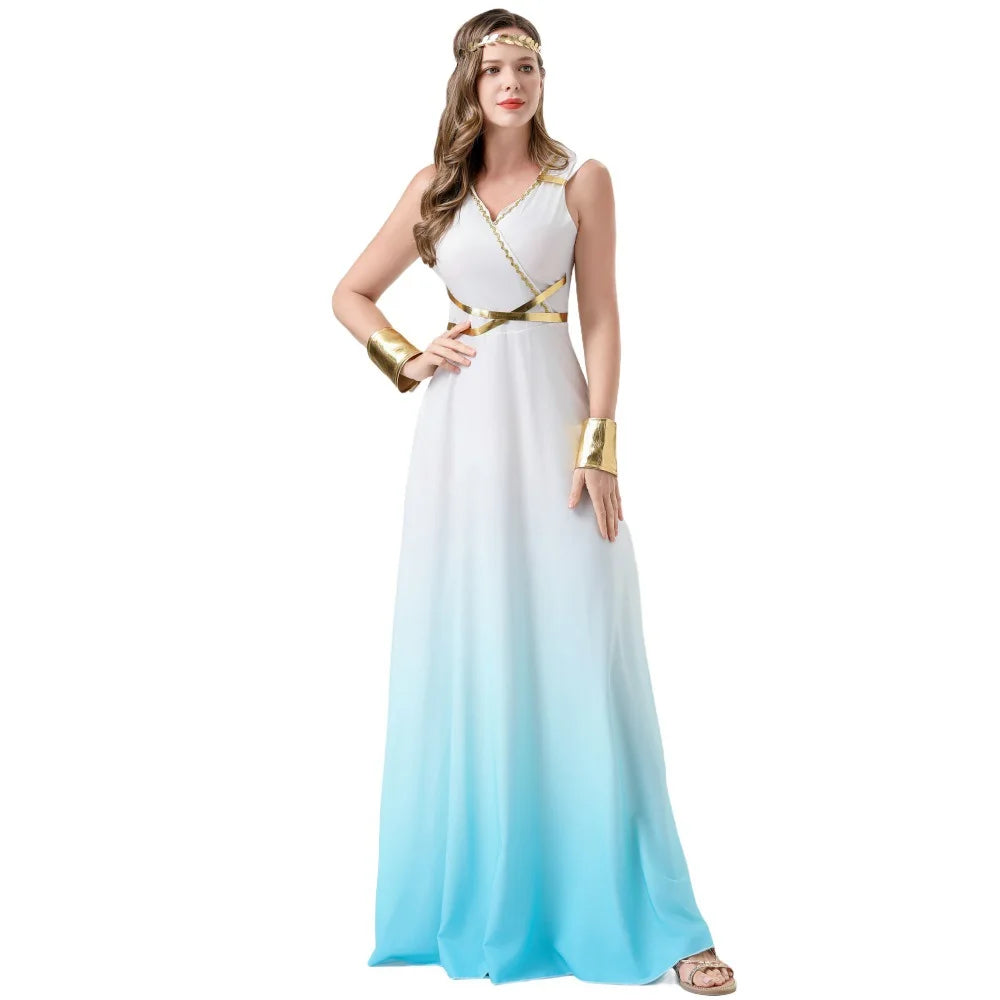 Robe Longue de Déesse Grecque Sexy – vue 2