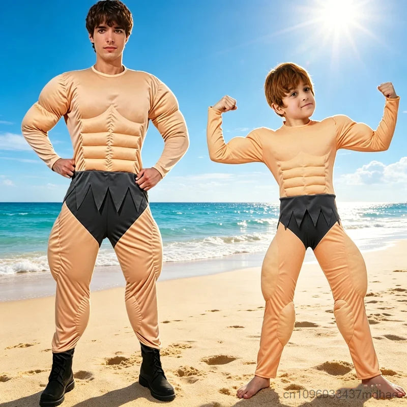 Costume Musclé Bodybuilder – Adulte et Enfant