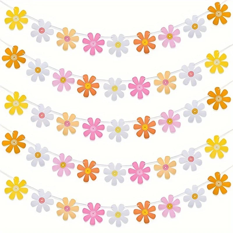 Guirlande Fleurs Marguerites Décoration Fête