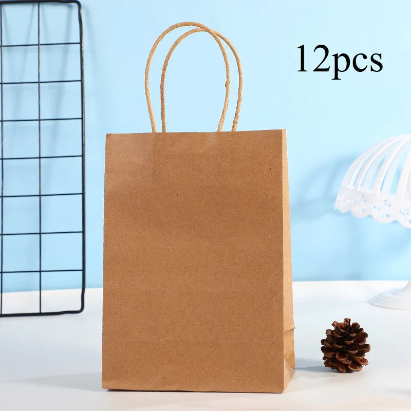 Sacs Cadeaux Anniversaire Kraft Réutilisables – vue 13