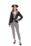 Déguisement Capitaine Pirate Femme Pantalon Rayé – vue 6