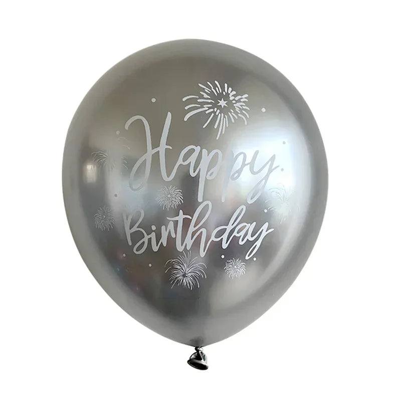 Lot de 15 Ballons Latex Or, Argent et Confettis – vue 24