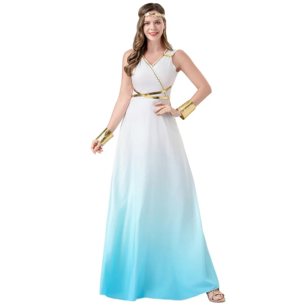 Robe Longue de Déesse Grecque Sexy – vue 6
