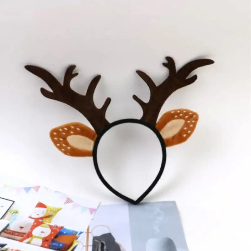 Serre-tête Oreilles et Bois de Renne - Accessoire Déguisement Noël – vue 2
