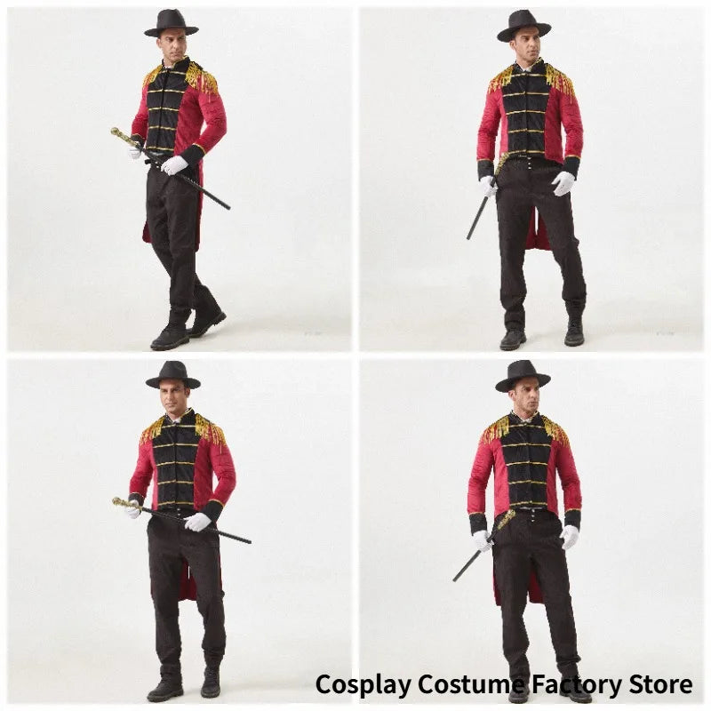 Costume Monsieur Loyal Homme – Veste Queue-de-Pie à Pampilles