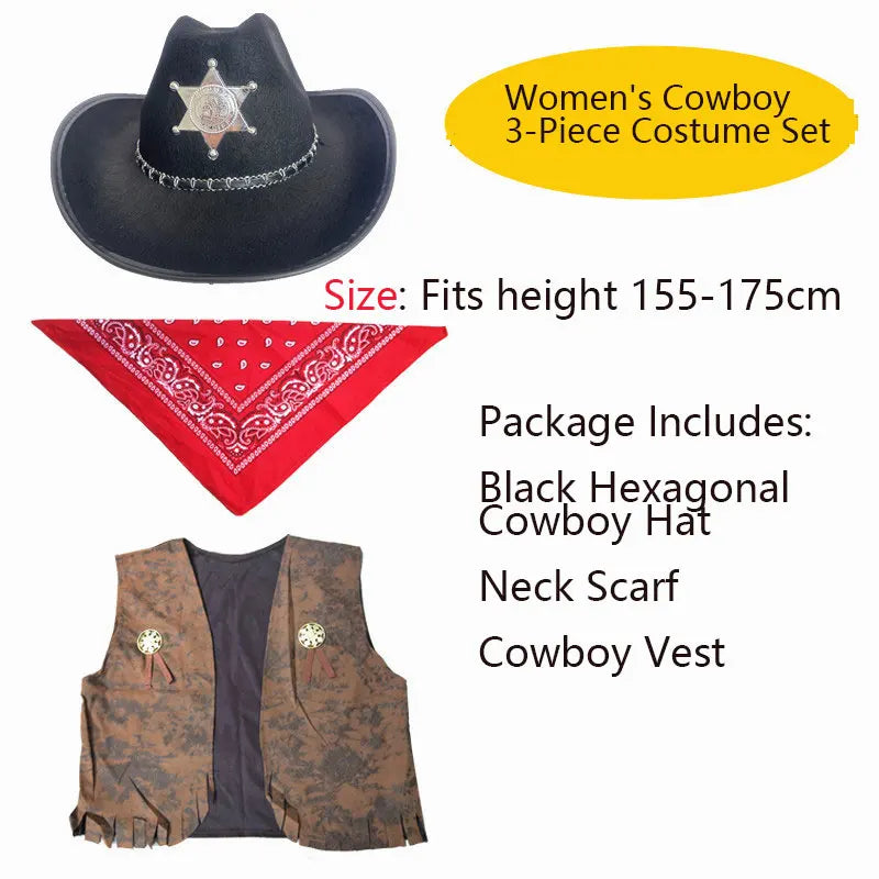 Kit Duo Déguisement Cowboy et Cowgirl – vue 5