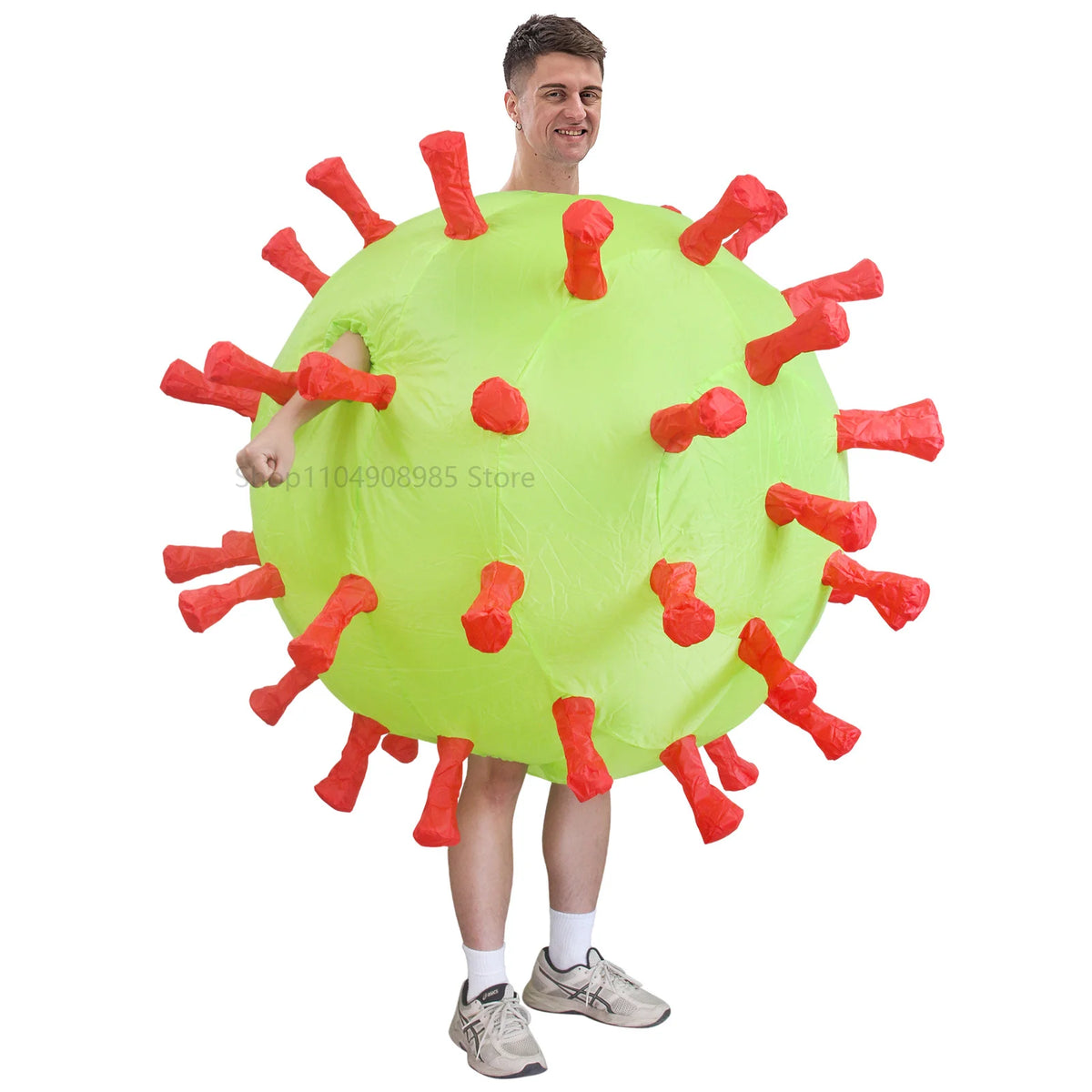 Déguisement Gonflable Virus Rigolo Adulte – vue 4