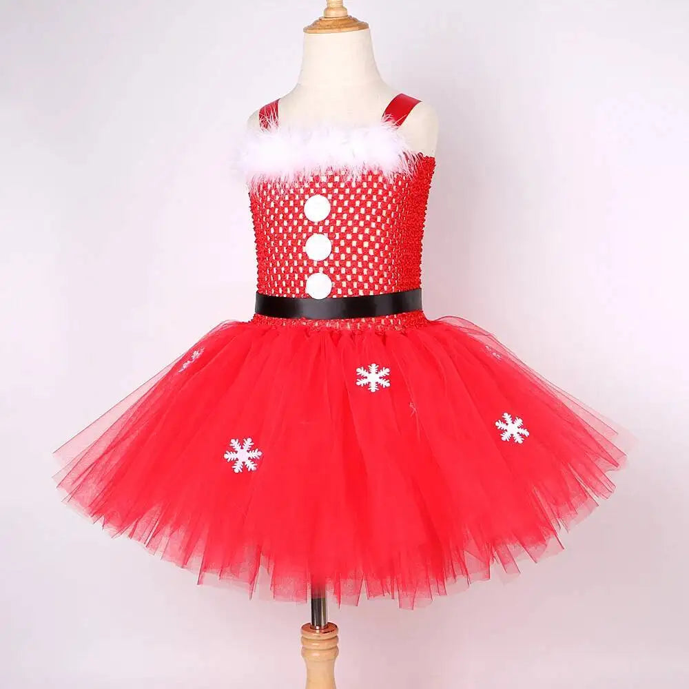 Robe Tutu Mère Noël Fille – vue 2