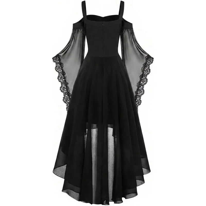Robe Vampire à Manches Papillon en Résille – vue 4