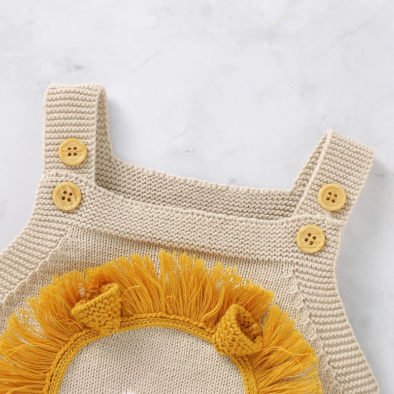 Body Bébé Coton Lion Mignon Tricoté – vue 3