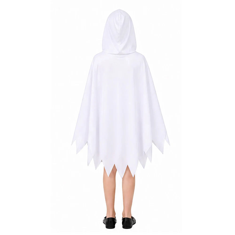 Cape Fantôme Blanc à Capuche Phosphorescente – vue 5
