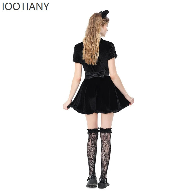 Robe Soubrette Chat Gothique – vue 3