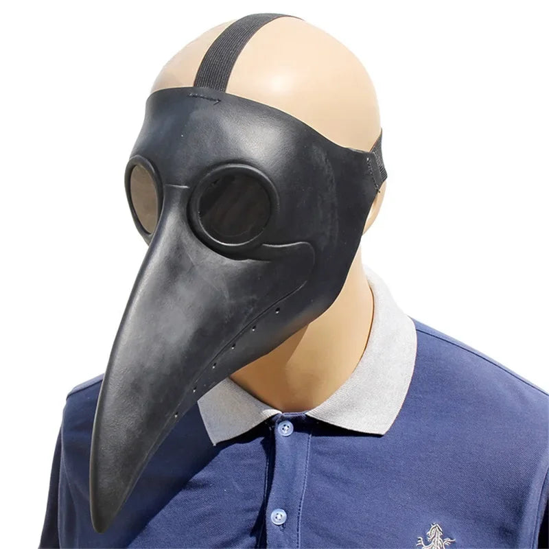 Déguisement Médecin de la Peste avec Masque Bec en Latex – vue 6