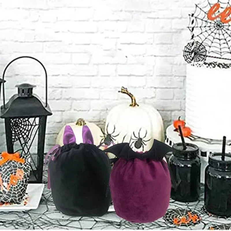 Sacs à Bonbons Chauve-Souris et Citrouille Halloween – vue 4