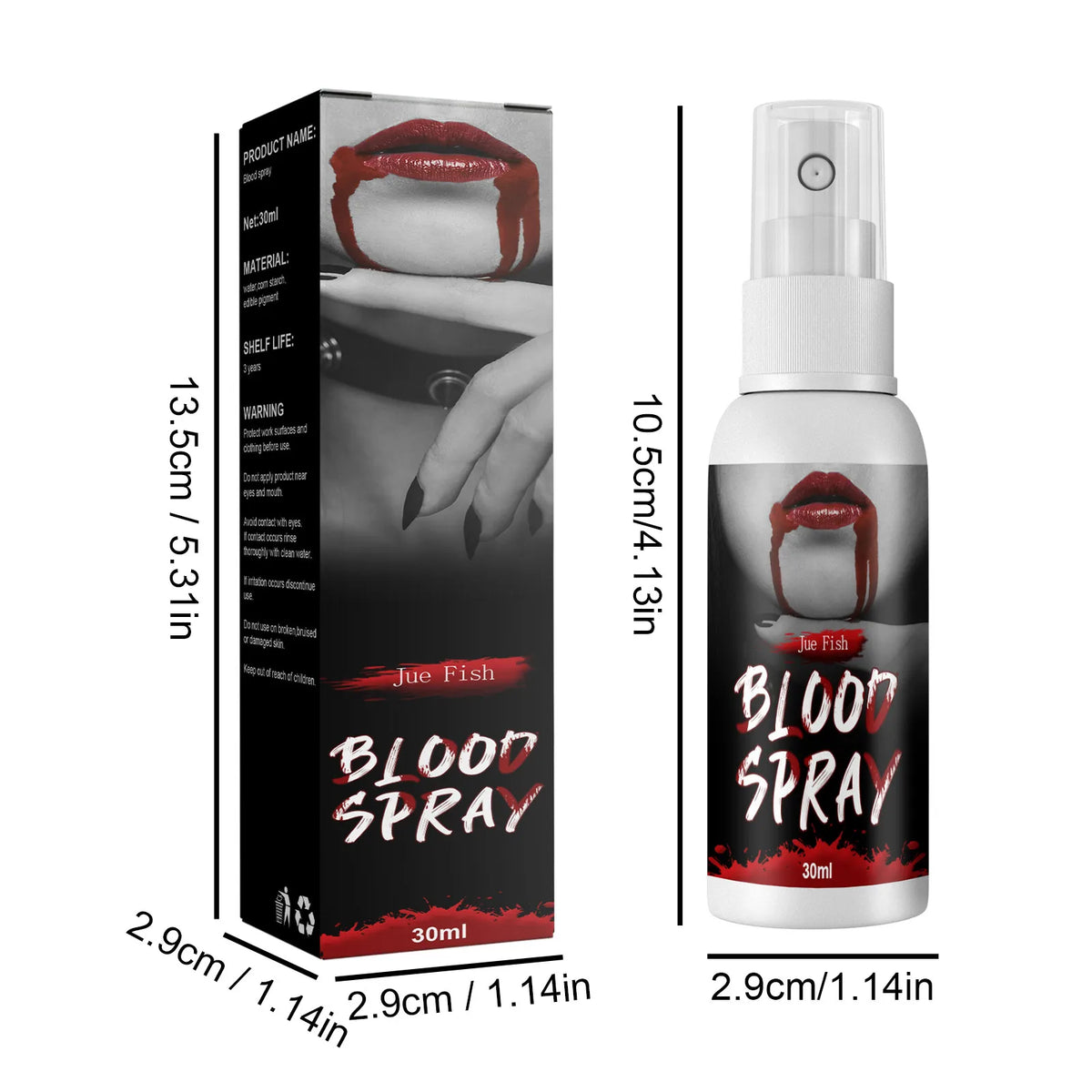 Spray Faux Sang 30 ml – Maquillage Halloween – vue 6