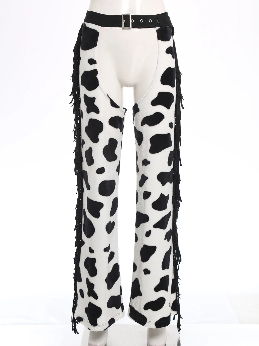 Pantalon Cow-Girl Imprimé Vache à Franges – vue 5