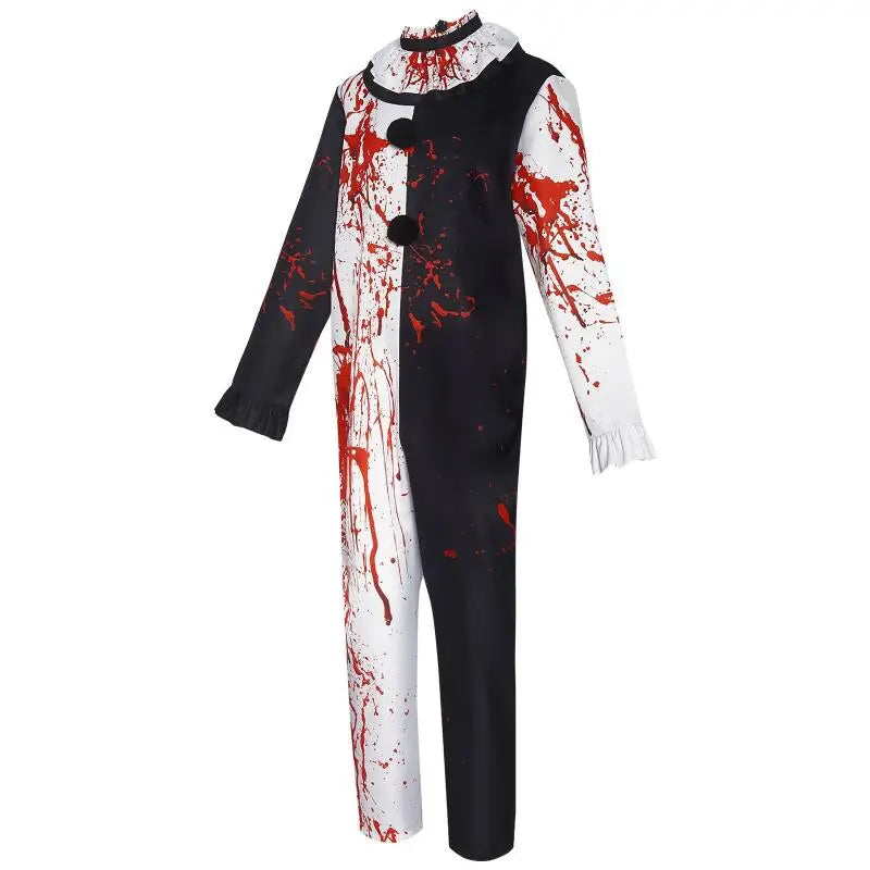 Déguisement Clown Ensanglanté Noir et Blanc – Homme ou Femme – vue 2