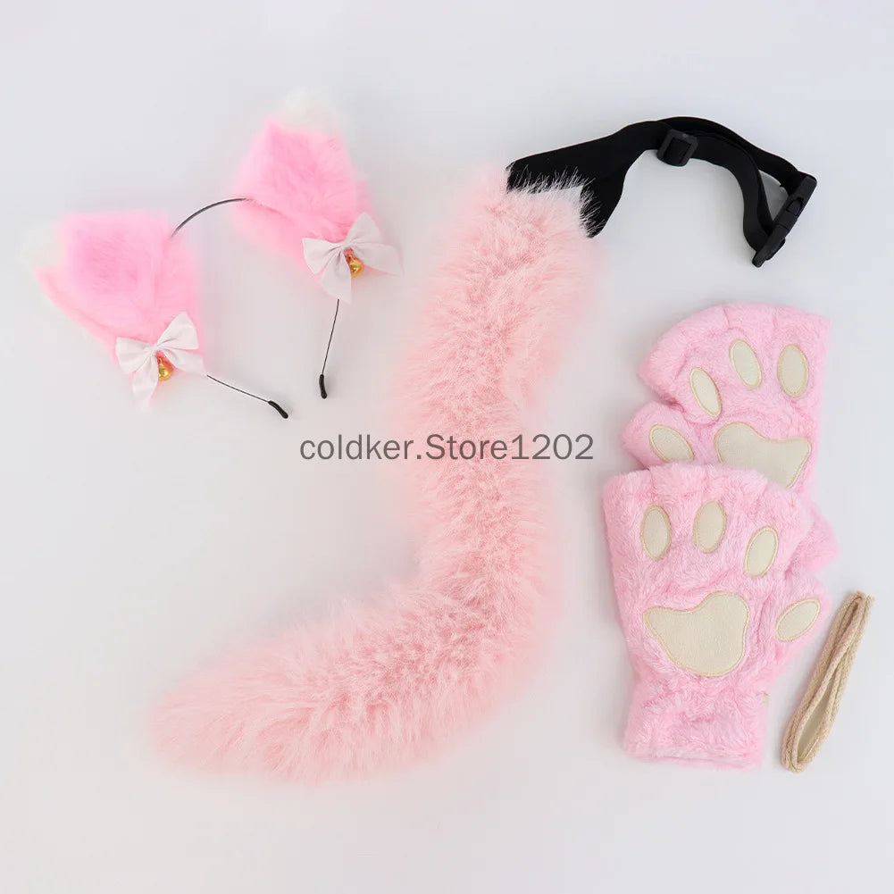 Kit Chat Noir – Oreilles, Queue, Gants Pattes et Collier – vue 6