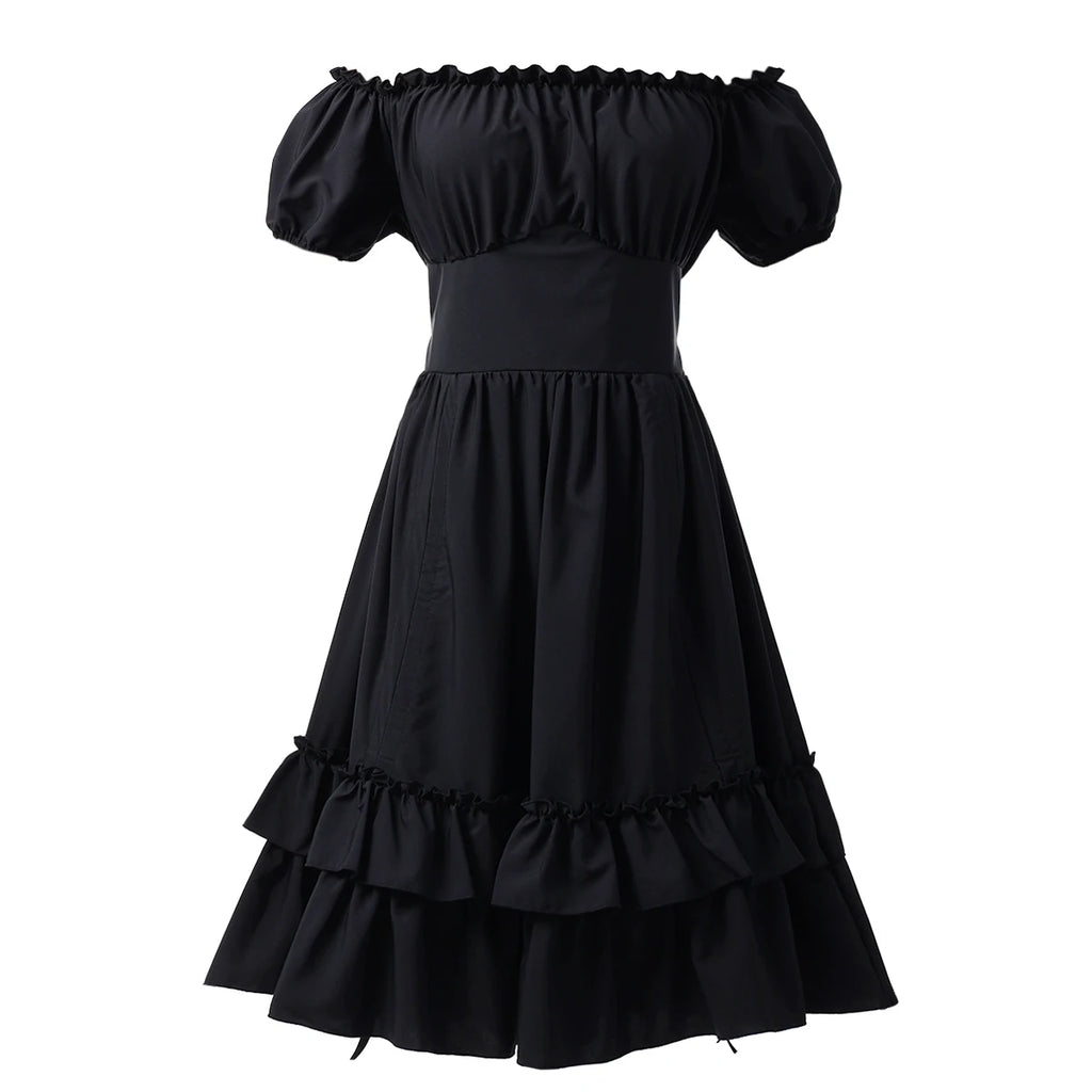 Robe Corset Pirate Épaules Dénudées – vue 4