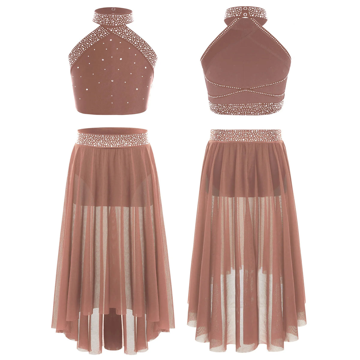 Tenue de Danse Lyrique pour Fille — Top Pailleté et Jupe – vue 7