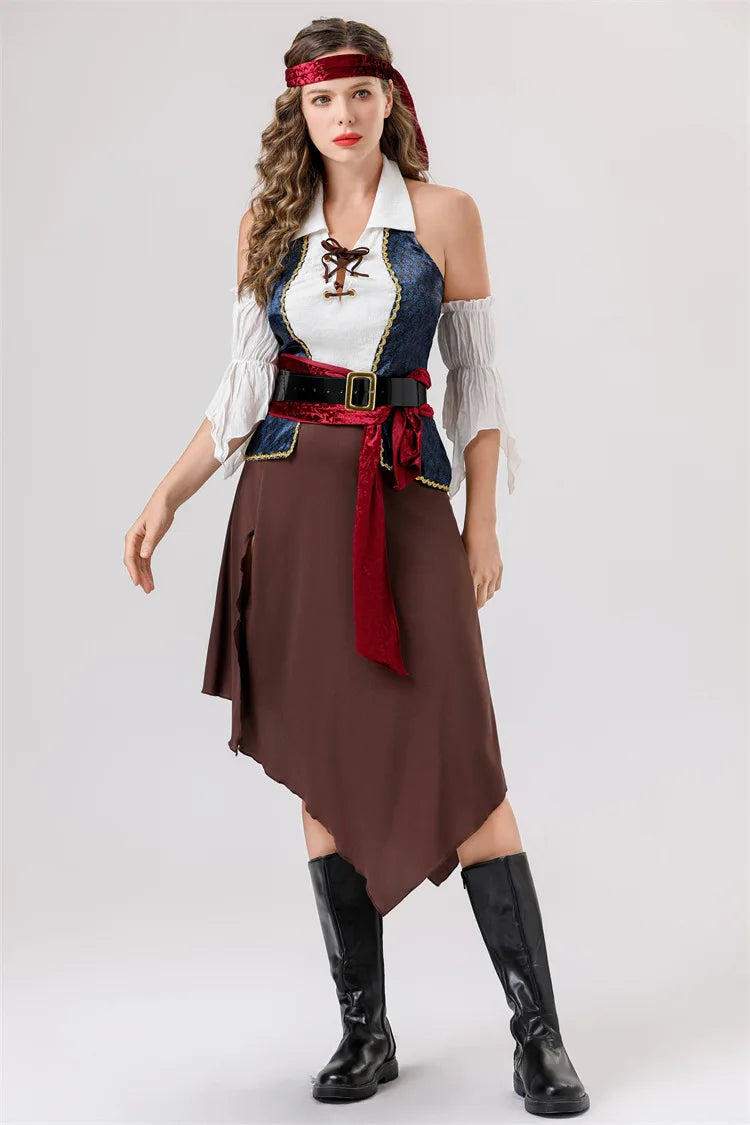 Déguisement Pirate pour Femme — Ensemble Haut et Jupe – vue 5