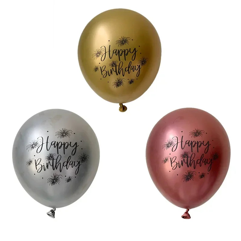 Lot de 15 Ballons Latex Or, Argent et Confettis – vue 25