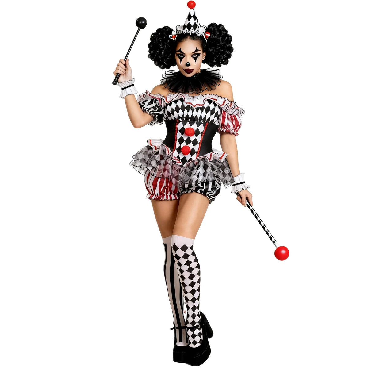 Combinaison Clown Sexy Femme – Dompteuse de Cirque – vue 8