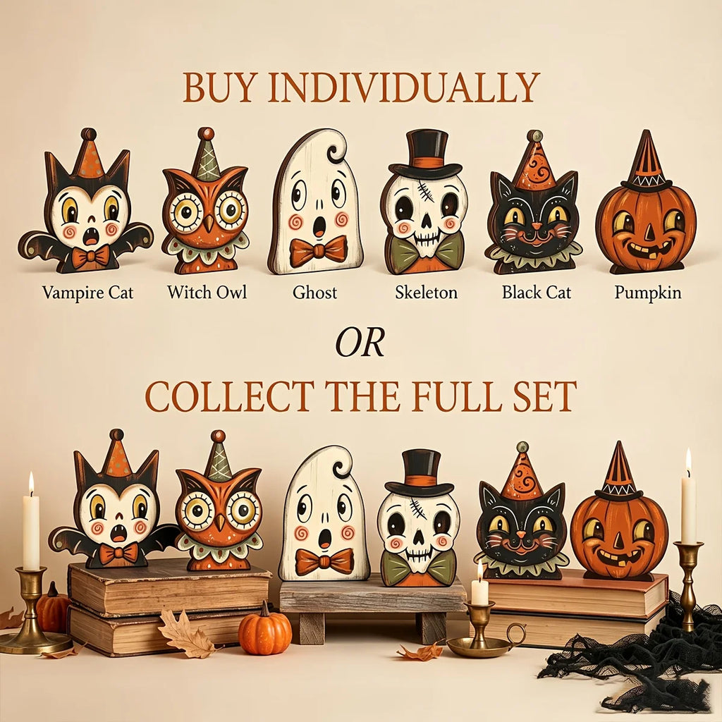 Décoration en bois à poser Halloween – vue 3