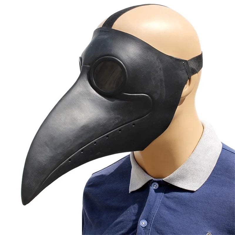Déguisement Médecin de la Peste avec Masque Bec en Latex – vue 8