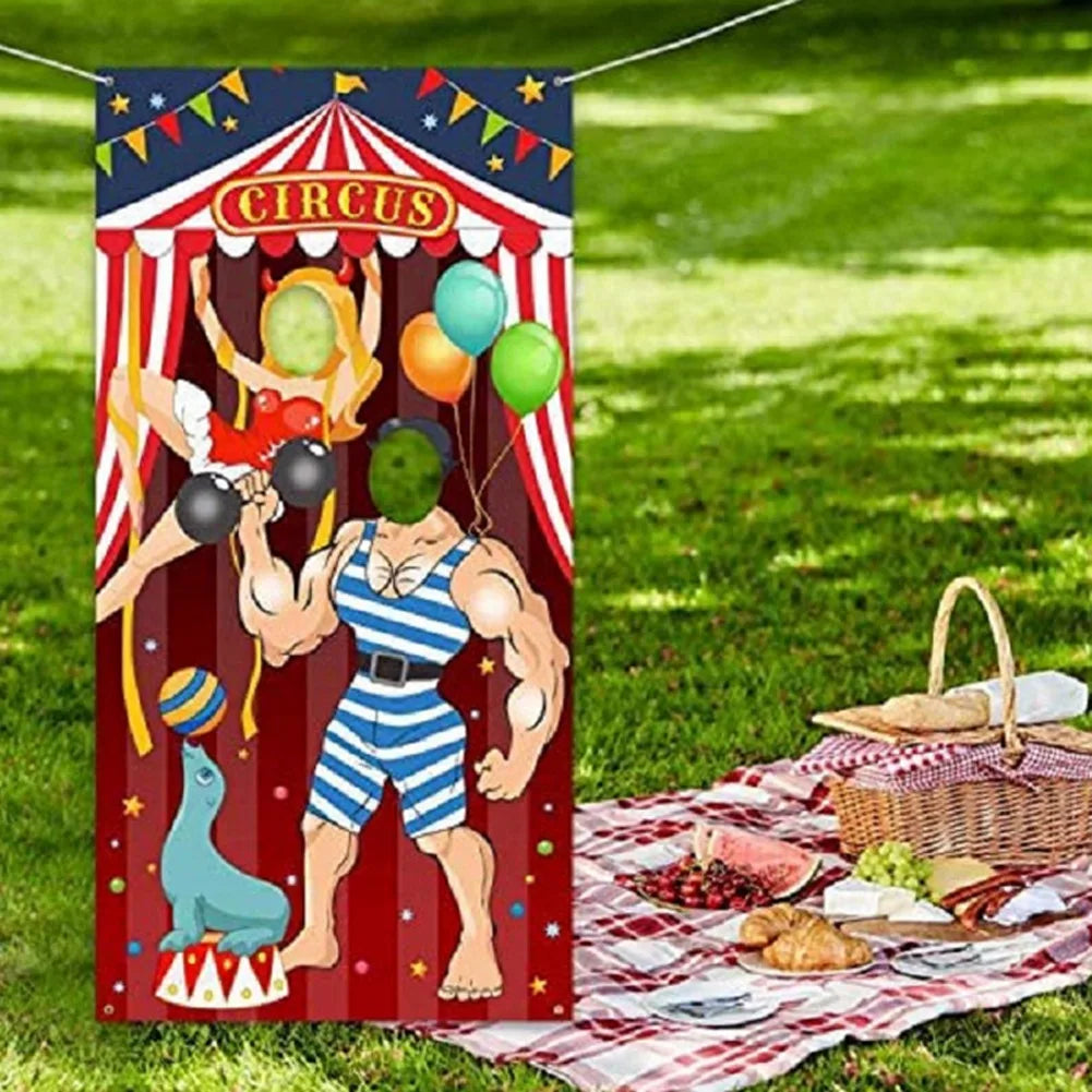Banderole de porte thème cirque – Carnaval – vue 2