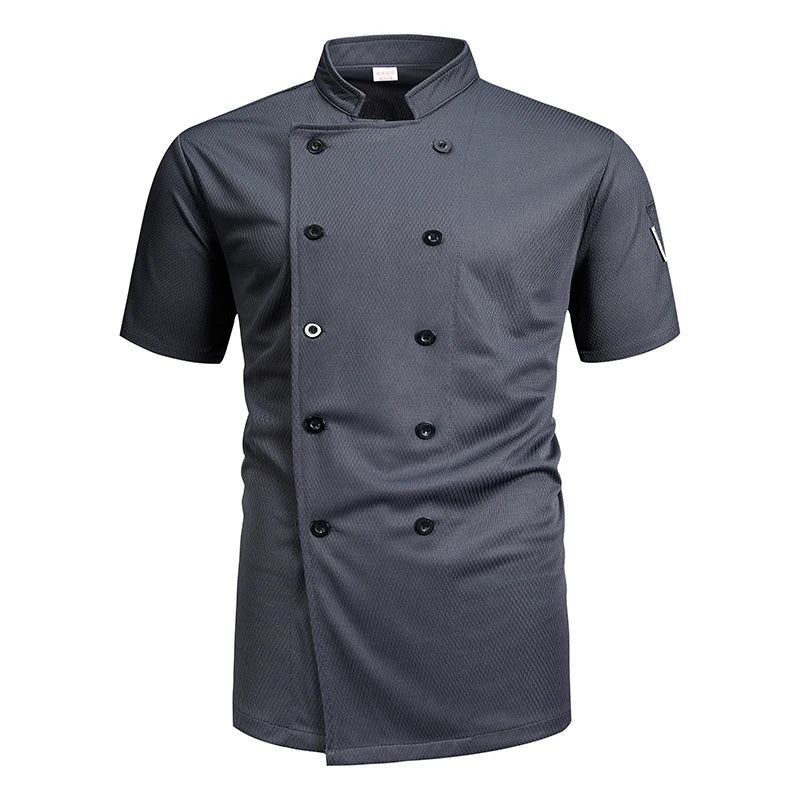 Veste de Cuisinier Homme — Tenue de Chef Respirante – vue 9
