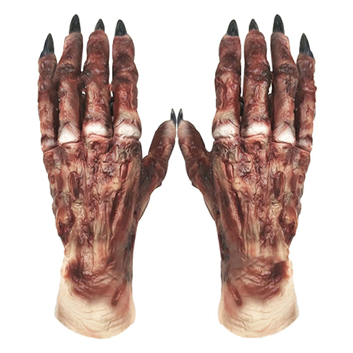 Gants de Bête Loup-Garou Effrayants en Latex – vue 6